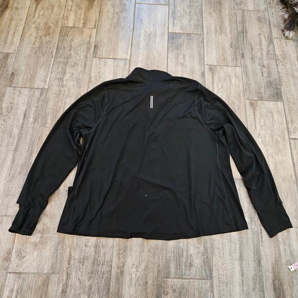 Nike Dri-FIT Element 1/2-Zip Running Top Womens 2X Black Long Sleeve Performance - Picture 7 of 9